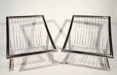 Pair of Chrome Chairs