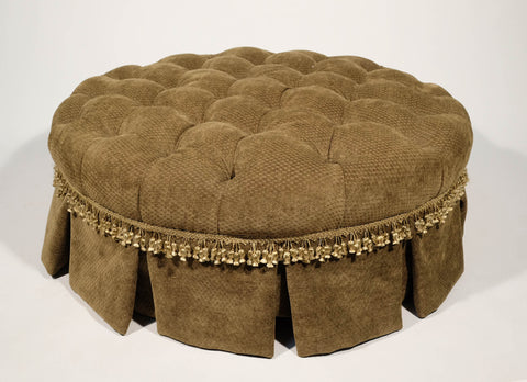 Round Tufted Ottoman
