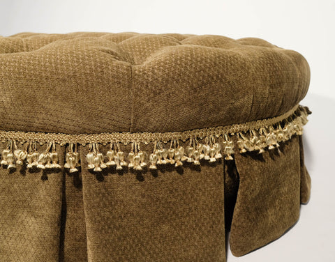 Round Tufted Ottoman