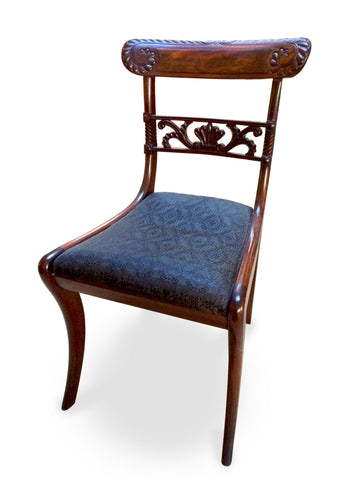 Mahogany Classical Sabre Leg Chairs