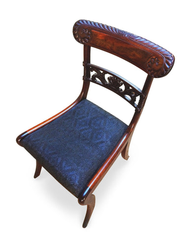 Mahogany Classical Sabre Leg Chairs