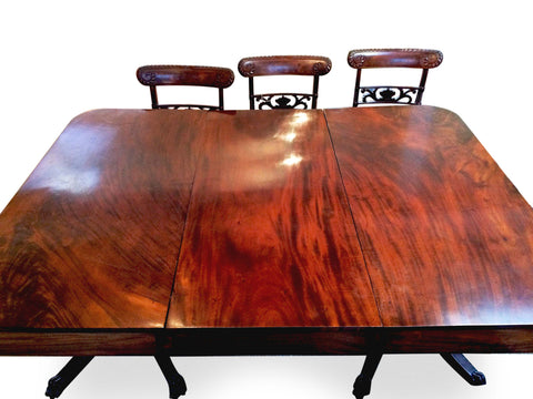 Mahogany Classical Sabre Leg Chairs