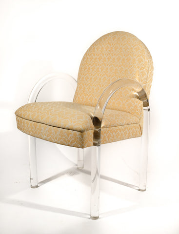 Pace Collection Lucite Armchair