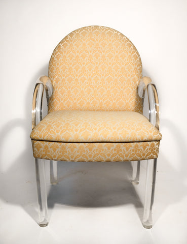 Pace Collection Lucite Armchair
