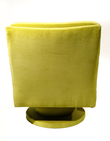 Pair of Milo Baughman Swivel Chairs Newly Upholstered