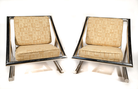 Pair of Chrome Chairs