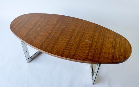 Chrome and Wood Table